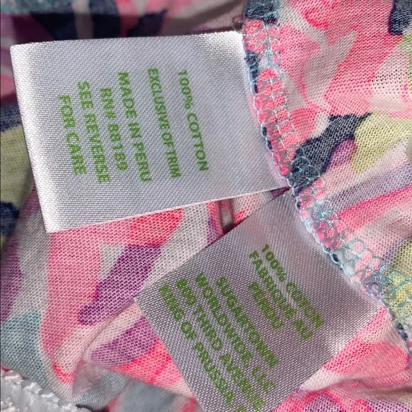 Lily Pulitzer Girls Bright Pink Pajama Loungewear Pants EUC 8/10 Large - Picture 12 of 13